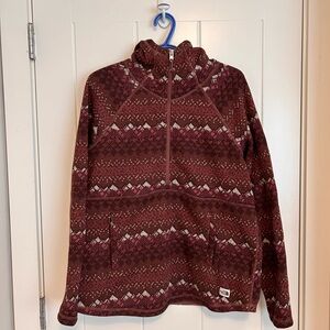 North Face 1/2 zip fleece hoodie